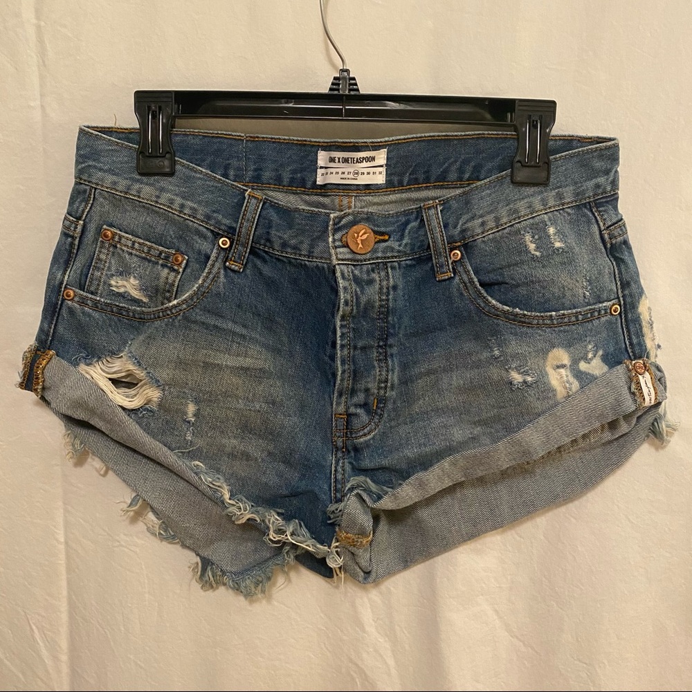 One Teaspoon Bandit Denim Shorts